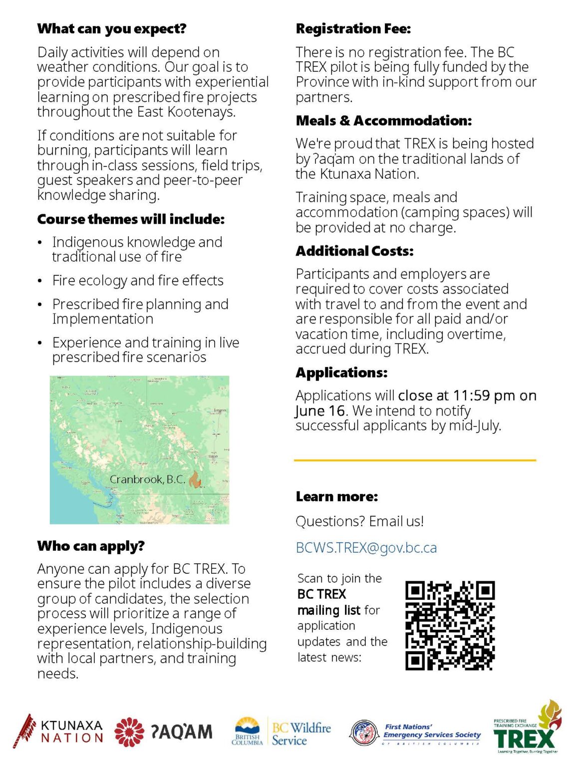 application flyer