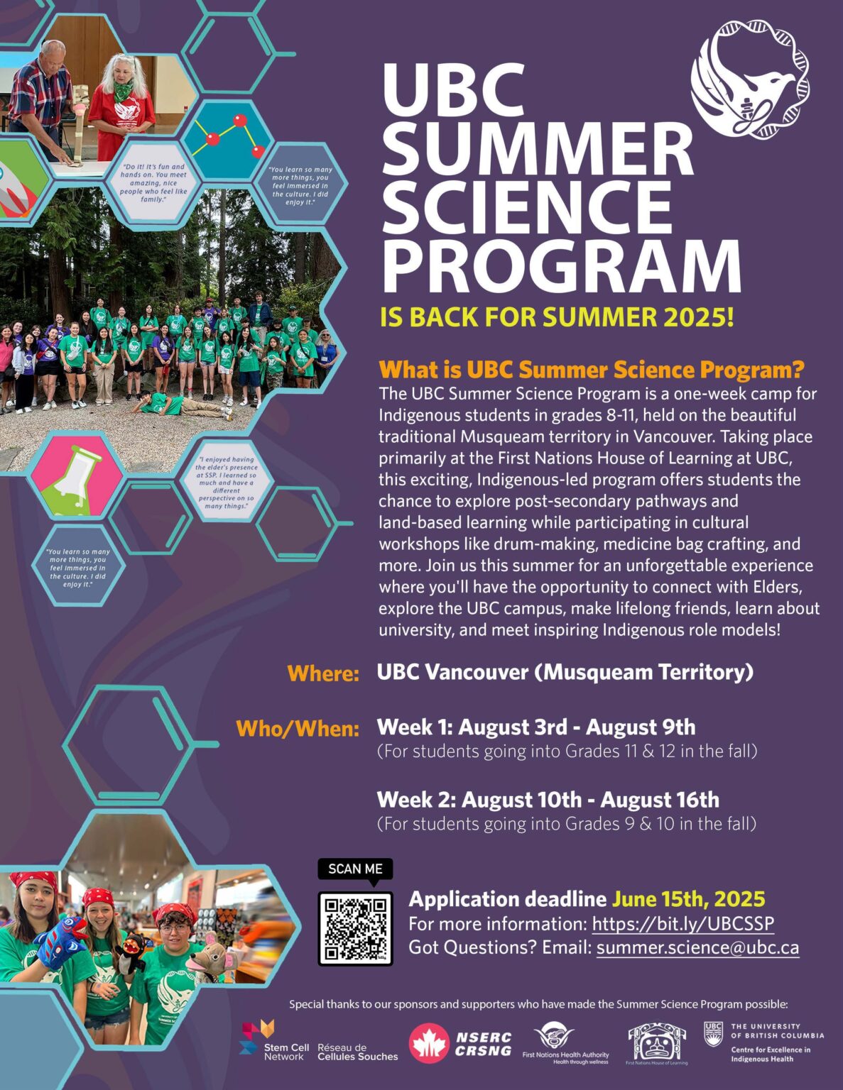 2025 UBC Summer Science program