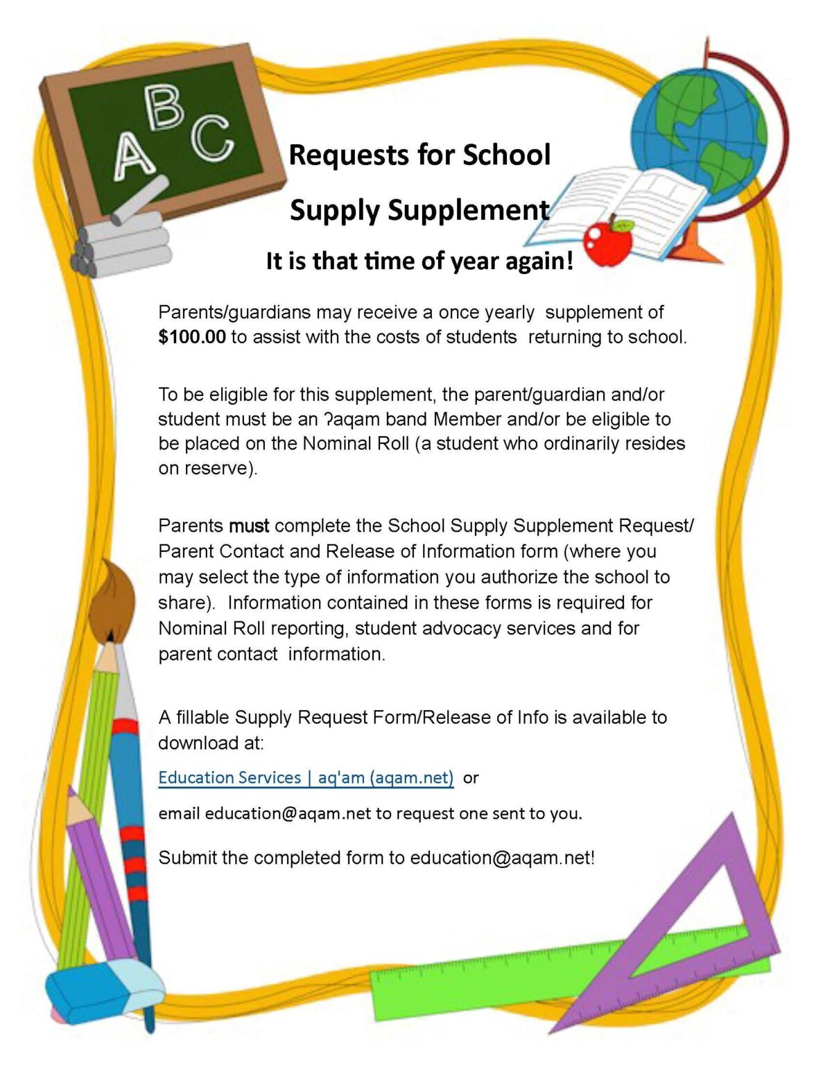 Info poster